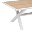 HESPERIDE - Table de jardin "Axiome" eucalyptus & blanc 8 places - vignette