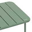 HESPERIDE - Table basse de jardin carrée "Phuket" vert olive en acier traité en époxy - vignette