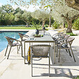HESPERIDE - Table de jardin "Domilly" café 10 places en aluminium - vignette
