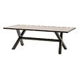 HESPERIDE - Table de jardin "Axiome" praline & marron 8 places en aluminium - vignette