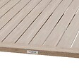 HESPERIDE - Table de jardin relevable rectangulaire "Salimia" argile & lin 150 x 80 x 69cm en aluminium - vignette