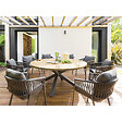 HESPERIDE - Lot de 2 fauteuils de jardin "Oriengo" anthracite & graphite en aluminium et mailles tressées - vignette