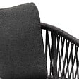 HESPERIDE - Lot de 2 fauteuils de jardin "Oriengo" anthracite & graphite en aluminium et mailles tressées - vignette