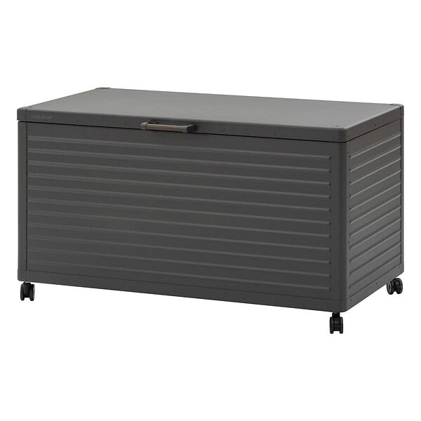 HESPERIDE - Coffre de rangement "Edenio" graphite M 141,6 x 72 x 78cm en aluminium - large