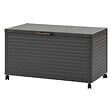 HESPERIDE - Coffre de rangement "Edenio" graphite M 141,6 x 72 x 78cm en aluminium - vignette