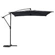 HESPERIDE - Parasol déporté carré "Manoa" ardoise D2,5x2,5m en acier - vignette