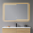 LUXURYBAIN - Miroir salle de bain LED 120x60cm anti buée et LED 3 couleurs LB-4693 - vignette