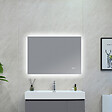 LUXURYBAIN - LuxuryBain- Miroir Salle de Bain LED 90x60cm anti buée et LED 3 couleurs à luminosité Variable LB-85070-90-60 - vignette