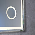 LUXURYBAIN - Miroir salle de bain LED 90x60cm anti buée avec LED 3 couleurs et loupe x3 LB-3612 - vignette