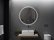 LUXURYBAIN - LuxuryBain- Miroir de salle de bain LED 80cm rond à luminosité variable LB-316080-80-80 - vignette