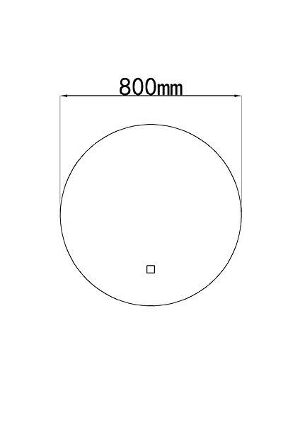LUXURYBAIN - LuxuryBain- Miroir de salle de bain LED 80cm rond à luminosité variable LB-316080-80-80 - large