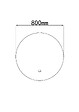 LUXURYBAIN - LuxuryBain- Miroir de salle de bain LED 80cm rond à luminosité variable LB-316080-80-80 - vignette