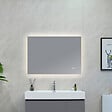 LUXURYBAIN - Miroir salle de bain LED 110x60cm avec anti buée et LED 3 couleurs LB-85070A - vignette