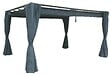 HESPERIDE - Rideaux pour tonnelle "Palmeira" 4x3m en polyester ardoise - vignette