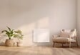 BESTHERM - Radiateur électrique fixe à inertie sèche fonte - BESTHERM - BIA 1000W - horizontal blanc - vignette