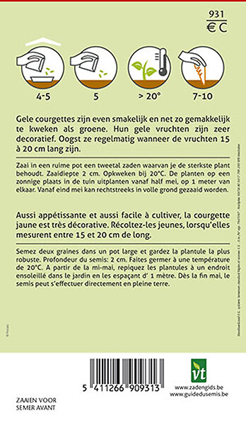 ARBORIX - Courgette Gold Rush - Ca. 1,5 gr (Livraison Gratuite) - large