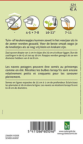 ARBORIX - Navet Potager De Milan - Ca. 6 gr (Livraison Gratuite) - large