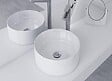 LUXURYBAIN - Bonde de Lavabo universelle avec trop plein chromé, vasque, evier, Bonde Pop Up (push-up) Automatique - vignette