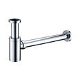 LUXURYBAIN - LuxuryBain - Siphon de lavabo design Universel 1 1/4 x 32mm,Syphon Réglable, Anti Odeur (Chrome) - vignette