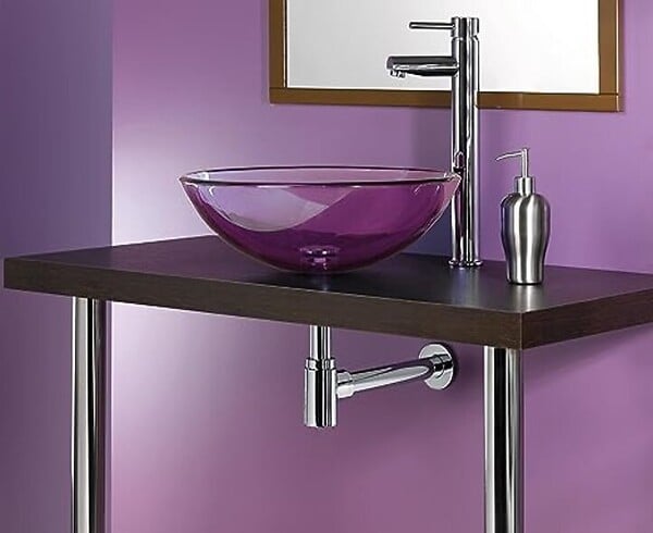 LUXURYBAIN - LuxuryBain - Siphon de lavabo design Universel 1 1/4 x 32mm,Syphon Réglable, Anti Odeur (Chrome) - large