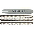 NEMURA - Guide de 35cm + 3 Chaînes de tronçonneuse - Compatible avec Stihl MS170, MS171, MS180, MS181-50 Maillons Entraîneurs - Pas 3/8 LP - Jauge 1,1 mm - vignette