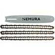 NEMURA - Guide de 40cm + 3 Chaîne de tronçonneuse - 56 Entraineurs - Pas 3/8LP - Jauge 0.50 (1.3mm) - vignette