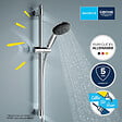 GROHE - Mitigeur bain mécanique Bauloop avec ensemble de douche Vitalio Start avec colonnettes - vignette