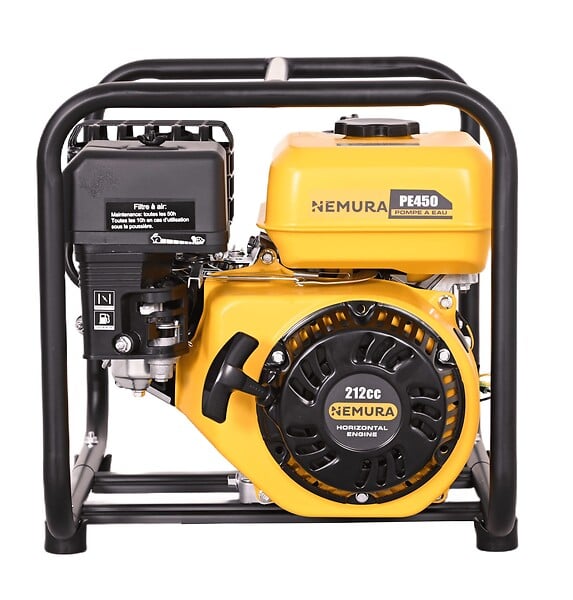 NEMURA - Pompe à Eau Thermique 4 temps 209cm3 - Débit 36 m3/h - Raccord de 50mm - large