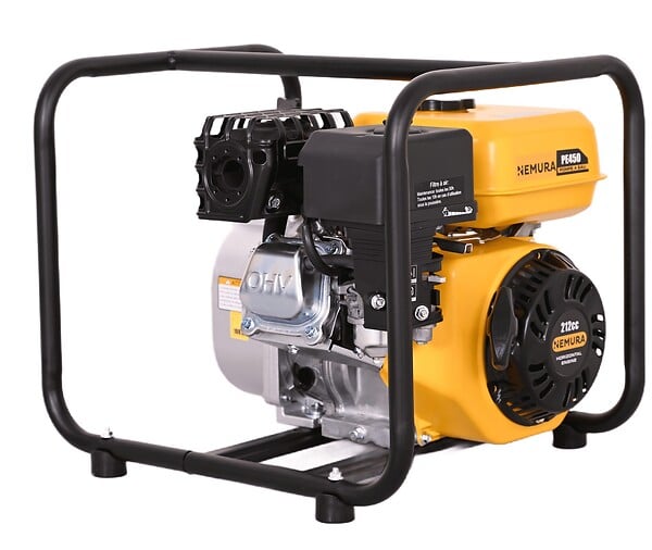 NEMURA - Pompe à Eau Thermique 4 temps 209cm3 - Débit 36 m3/h - Raccord de 50mm - large