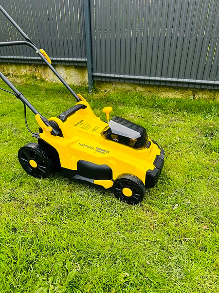 NEMURA - Tondeuse à batterie NEMURA 40V + Batterie 4Ah + Chargeur rapide - Coupe de 37cm - Mulching + Ramassage - large