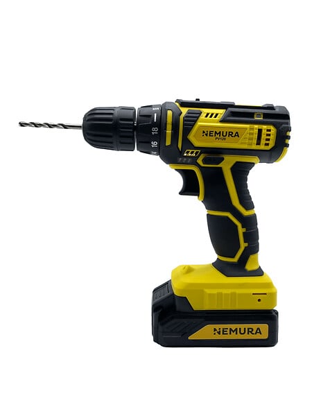NEMURA - Perceuse Visseuse 20V NEMURA + 2 Batteries 1,5 Ah + Chargeur rapide + Malette avec 54 Accessoires - large