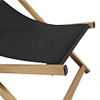 OVIALA - Lot de 2 chiliennes en aluminium inclinable 4 positions noir - Palaos - vignette