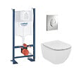 GROHE - Grohe Pack WC Rapid SL autoportant + cuvette Ideal Standard T354601 + plaque Skate Air chrome (ProjectTesi-2) - vignette