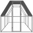 VIDAXL - vidaXL Poulailler d'extérieur 2x6x2 m Acier galvanisé - vignette