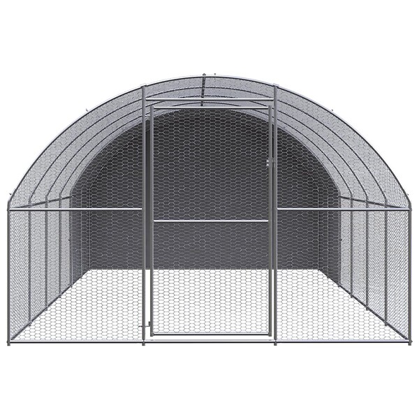 VIDAXL - vidaXL Poulailler d'extérieur 3x6x2 m Acier galvanisé - large