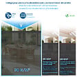 VOUNOT - Brise vue occultant en HDPE 90g/m² 1x20m avec attaches de fixation anthracite - vignette