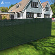 VOUNOT - Brise vue occultant en HDPE 90g/m² 1x10m avec attaches de fixation vert - vignette