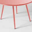 OVIALA - Lot de 2 tables basses de jardin en acier argile 50 cm - Palavas - vignette