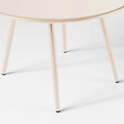 OVIALA - Lot de 2 tables basses de jardin en acier ivoire 50 cm - Palavas - vignette