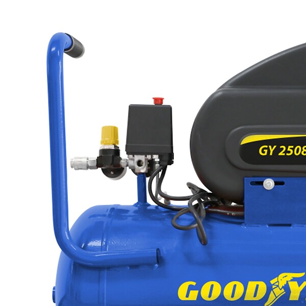 GOODYEAR - Compresseur d'air Silencieux 50 Litres 8 bar 2CV 1.5KW 115 PSI + Kit Air comprimé 3 pièces GOODYEAR - large