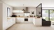 GRUPOALVIC - Porte meuble de cuisine Bela - Blanc Brillant - L40cm - vignette