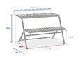 HESPERIDE - Ensemble table et banc de balcon Drilia olive - 2 places - Hespéride - vignette