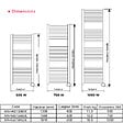 THERMADOR - Sèche-Serviettes MAHANA Electrique 1 000W en acier Blanc - THERMADOR - MAH5501845DE - vignette