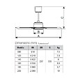 VORTICE - Ventilateur plafonnier d'intérieur à pâles modulaires blanc 160 cm - VORTICE - VPNECO160 - vignette