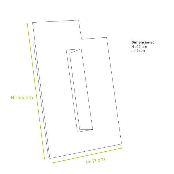 DECOCLIM - Lot de 2 joues latérales en alu pour extension hauteur anthracite taille L - DECOCLIM-23AL7016-JLATP - large