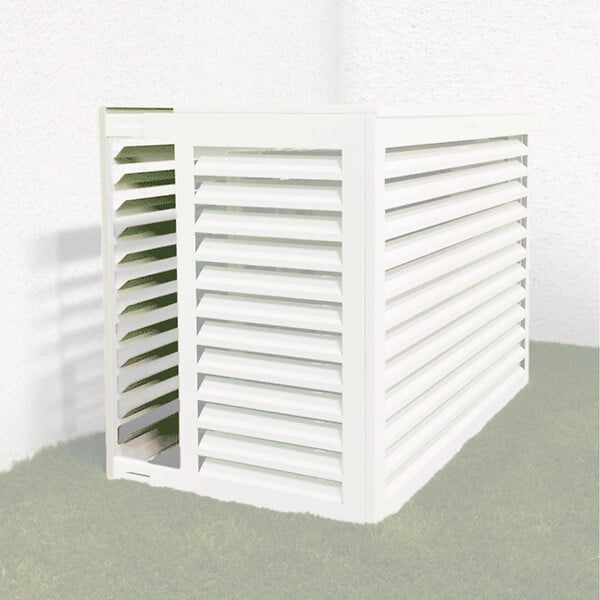 DECOCLIM - Face dos pour cache en aluminium blanc extension XL Plus - DECOCLIM-23AXL9010-DOSP - large