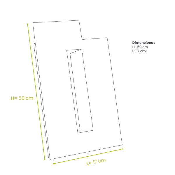 DECOCLIM - Lot de 2 joues latérales en alu pour extension hauteur anthracite taille XL - DECOCLIM-23AXL7016-JLATP - large