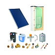 THERMADOR - Chauffe-eau solaire : 1 capteur solaire fixation toiture inclinée + ballon ECS 200L blanc avec échangeur manuel - vignette