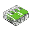 WAGO - Boite de 50 bornes d'installation 221 Green Range Wago - 3 conducteurs 4mm² - à leviers souple & rigide - vignette