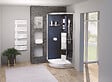 ONDEE - Cabine de douche hydromassante et radio NED - Sans silicone - 1/4C 90cm - Gris - vignette